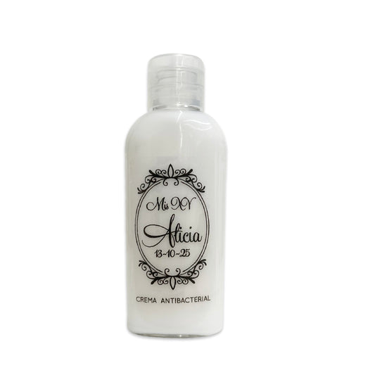 Gel Antibacterial ó Crema para XV Años Personalizado Mod. 52 Espe