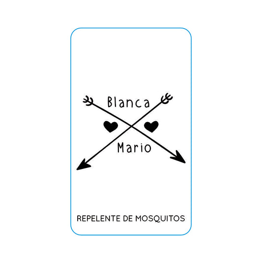 Repelente para Boda Personalizado – Mod. 35 Dos flechas 💍