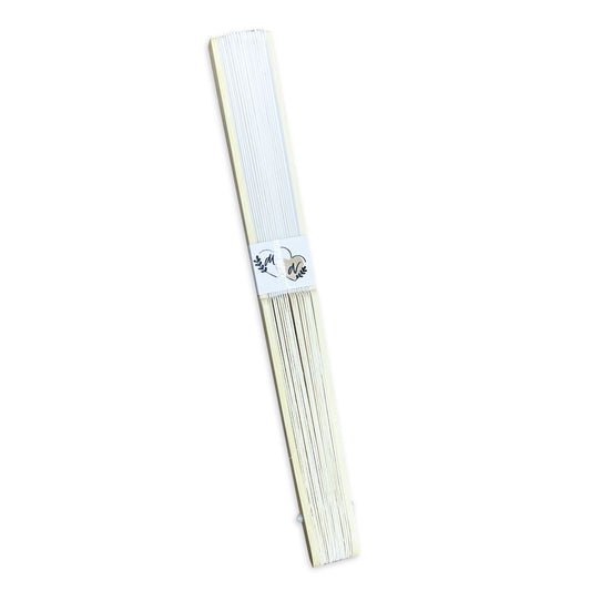 Abanico para Boda Personalizado -  Mod. 111 doble Corazon Relleno