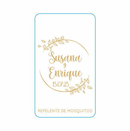 Repelente para Boda Personalizado – Mod. 114 Medio Oro 💍