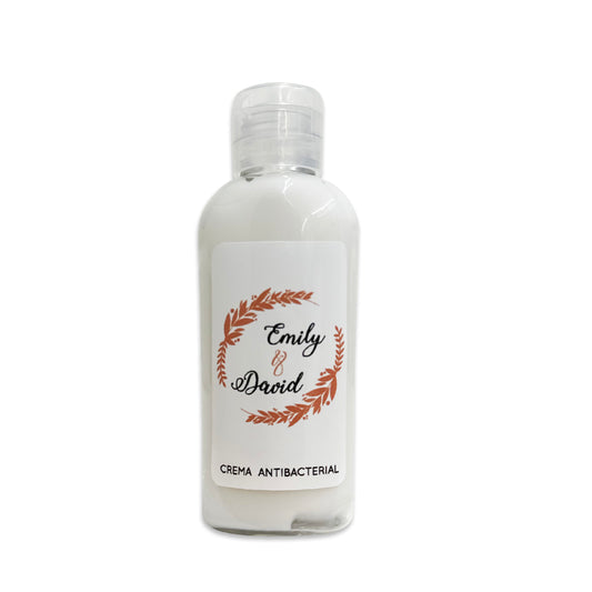 Gel Antibacterial ó Crema para Boda Personalizado Mod. 12 Espiga