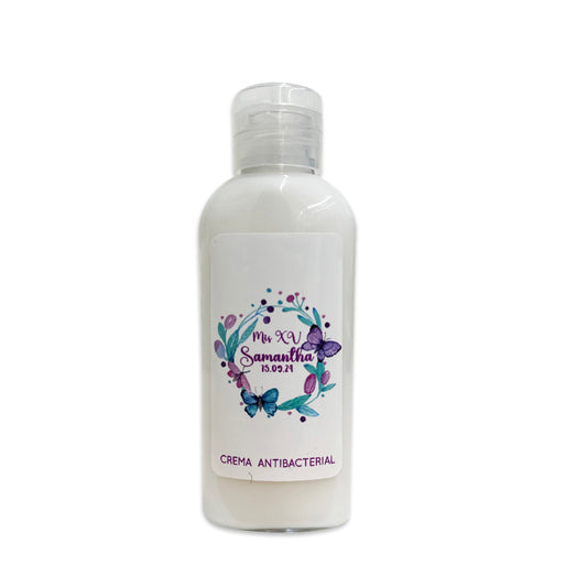 Gel Antibacterial ó Crema para XV Años Personalizado Mod. 48 La m