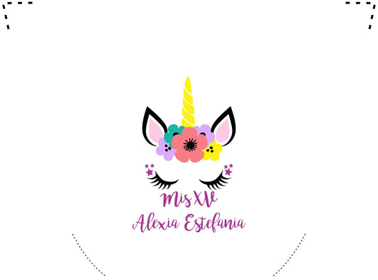 Pantufla Full Color Mod 182 Unicornio Soñador | Festiboda