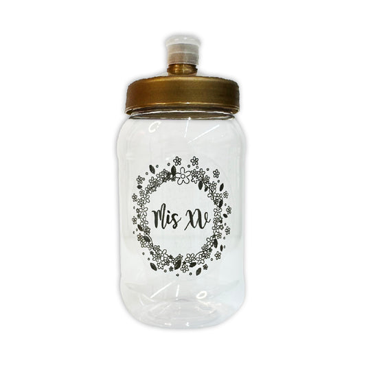 Cilindro Mod. 155 Corona Floral  ( Tinta: Negra - Tapa: Oro - Vin