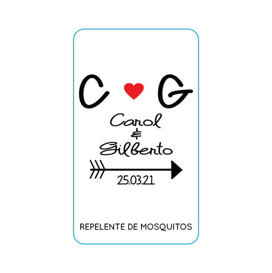 Repelente para Boda Personalizado – Mod. 31 Flecha y corazon 💍