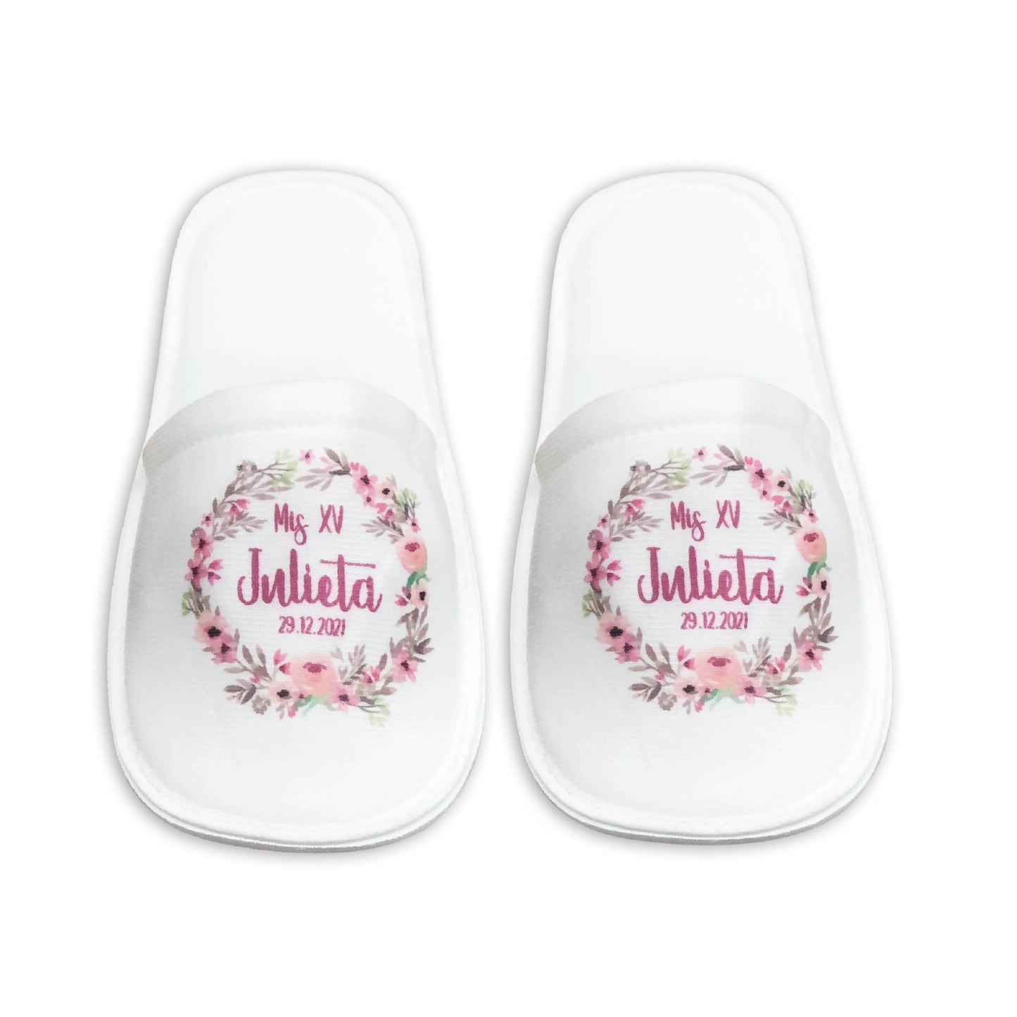 Pantufla Full Color Mod 172 Rosas Mas Rosas | Festiboda