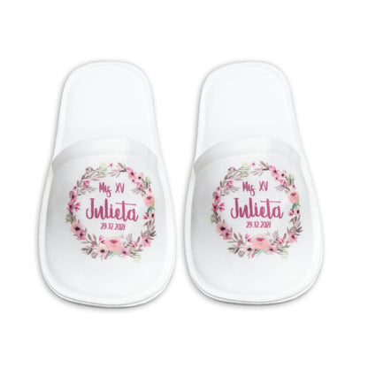 Pantufla Full Color Mod 172 Rosas Mas Rosas | Festiboda