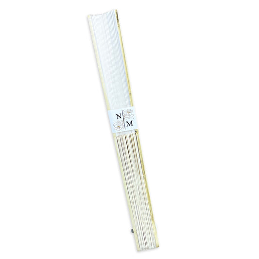 Abanico para Boda Personalizado -  Mod. 18 Media flor dorada 💍