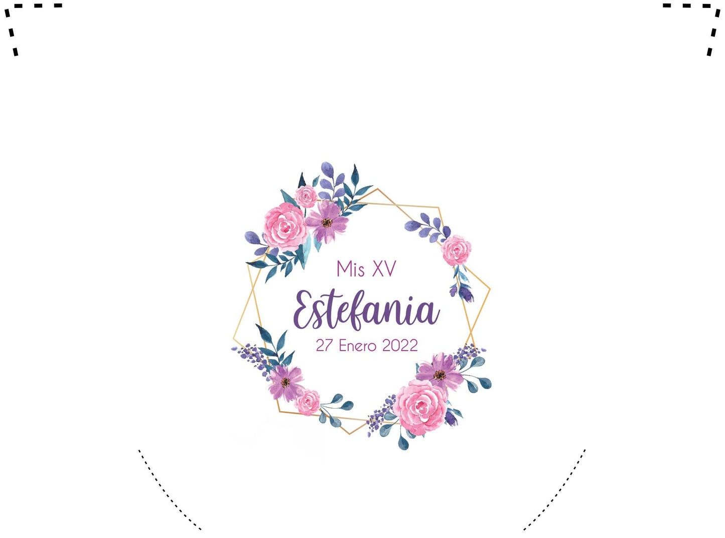 Pantufla Full Color Mod 199 Ramos Hexagonal | Festiboda