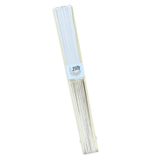Abanico para Boda Personalizado -  Mod. 26 media hoja dorada 💍