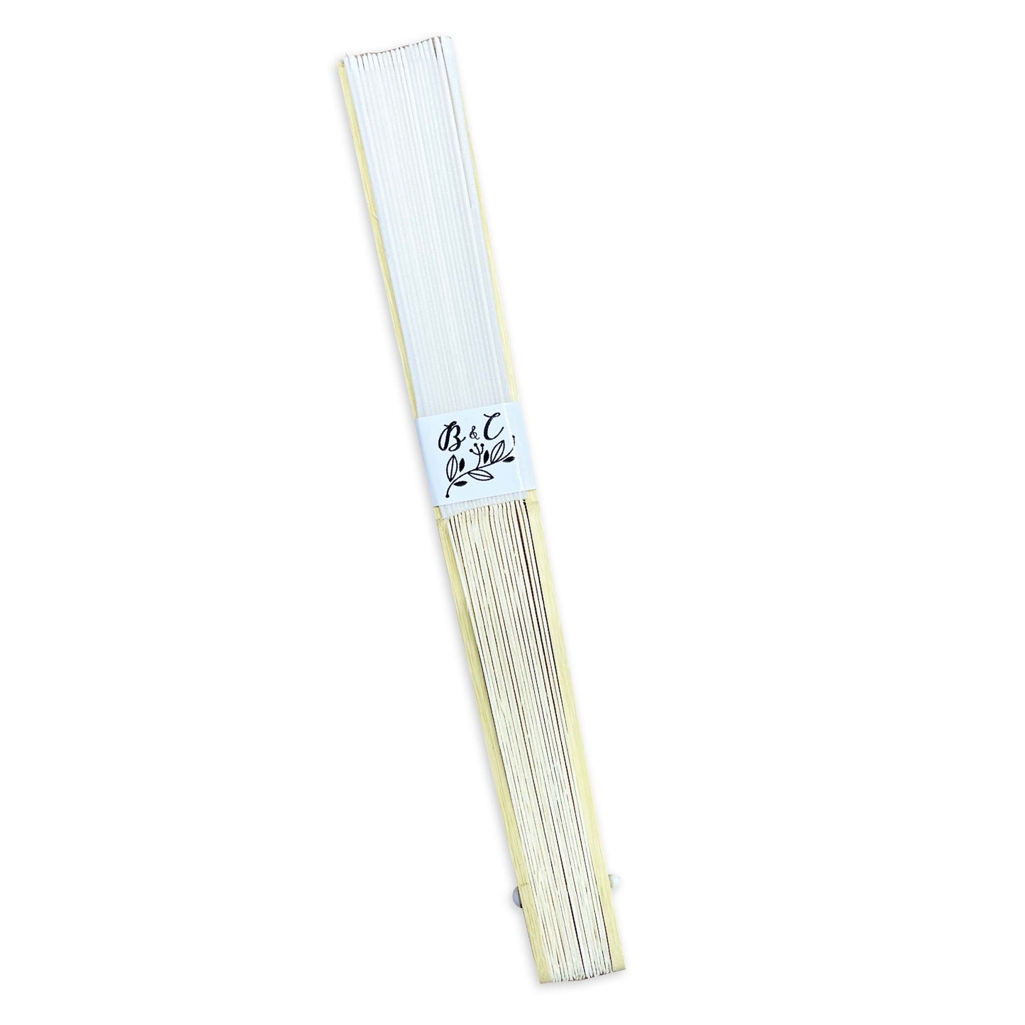 Abanico para Boda Personalizado -  Mod. 38 Rama Curva 💍