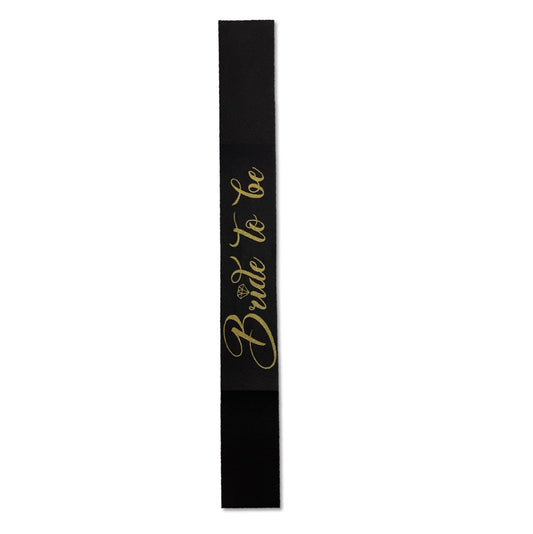 Banda Bride to Be Diamante Negro - Oro ECO | Festiboda