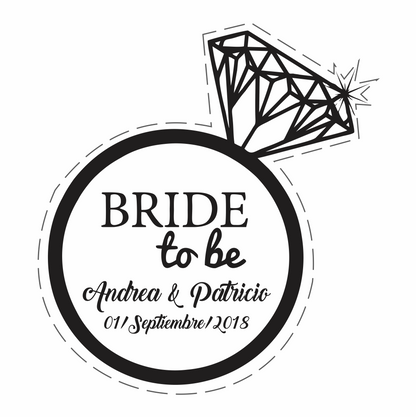 Cilindro para Boda y Despedida de Soltera  - Mod. 114 Anillo 💍