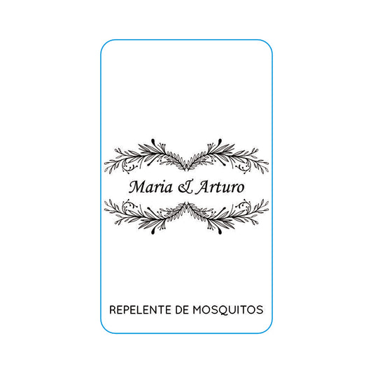 Repelente para Boda Personalizado – Mod. 32 Hojitas 💍 | Festiboda