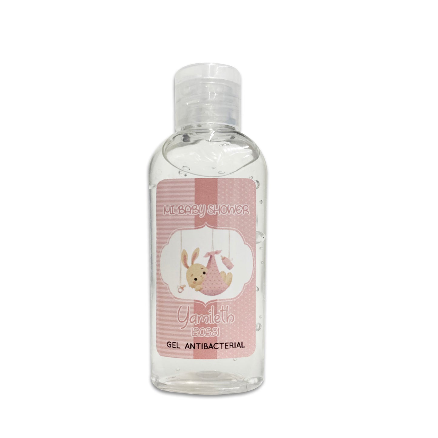 Gel Antibacterial ó Crema para Fiesta Baby Shower Bautizo Perzona