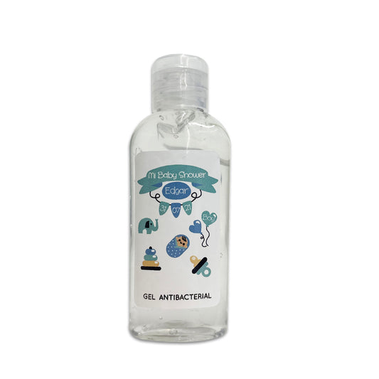 Gel Antibacterial ó Crema para Fiesta Baby Shower Bautizo Perzona