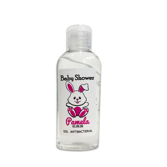 Gel Antibacterial ó Crema para Fiesta Baby Shower Bautizo Perzona