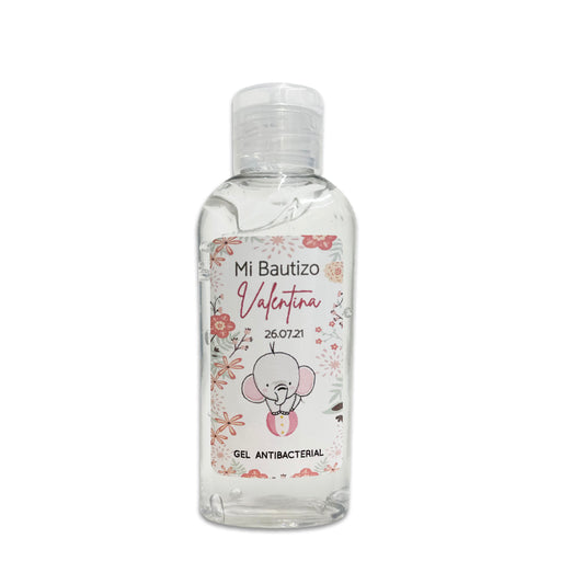 Gel Antibacterial ó Crema para Fiesta Baby Shower Bautizo Perzona