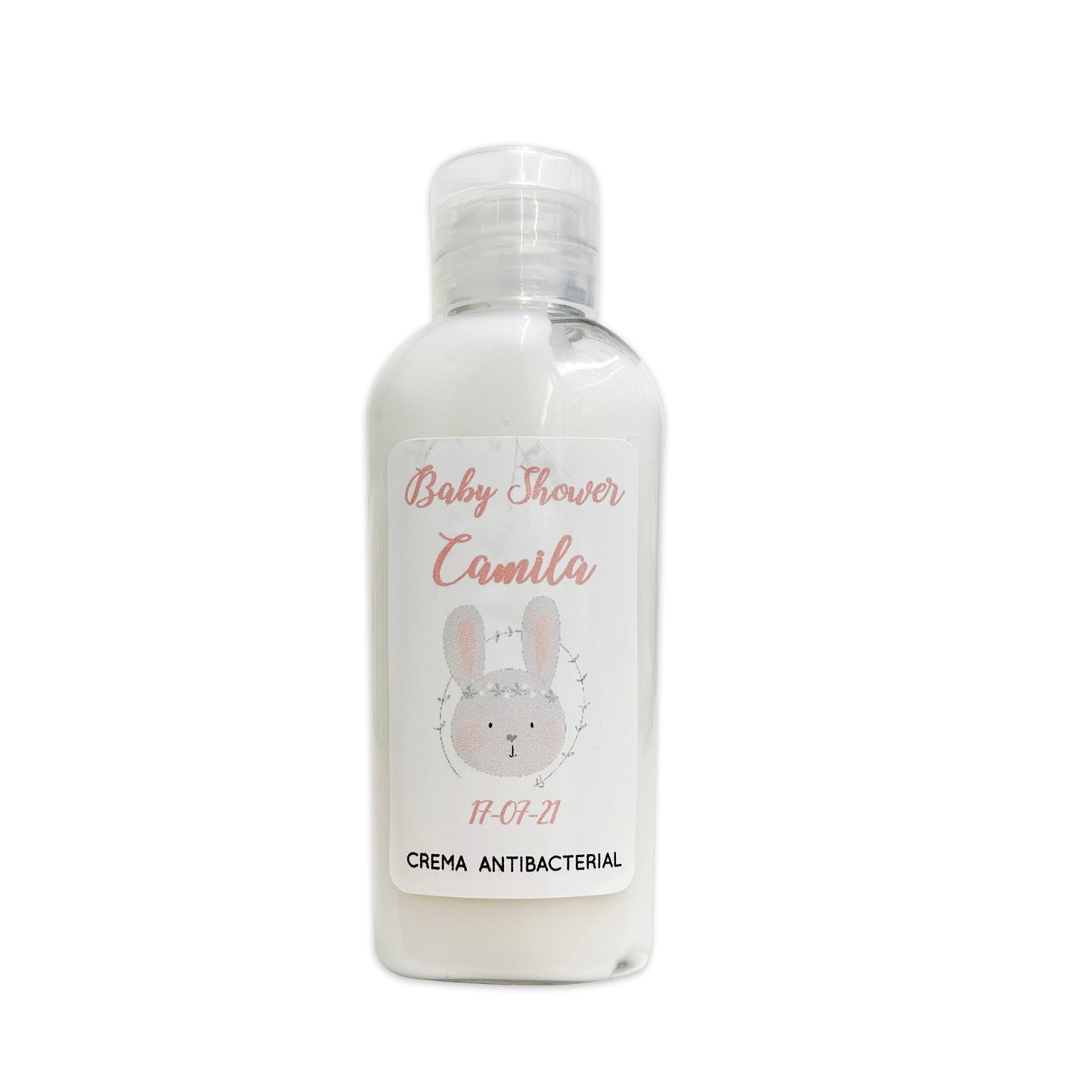 Gel Antibacterial ó Crema para Fiesta Baby Shower Bautizo Perzona