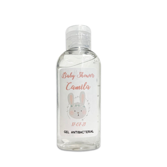 Gel Antibacterial ó Crema para Fiesta Baby Shower Bautizo Perzona