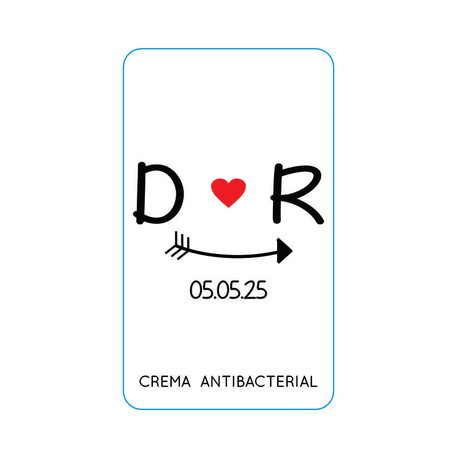 Gel Antibacterial ó Crema para Boda Personalizado Mod. 29 Sonrisa