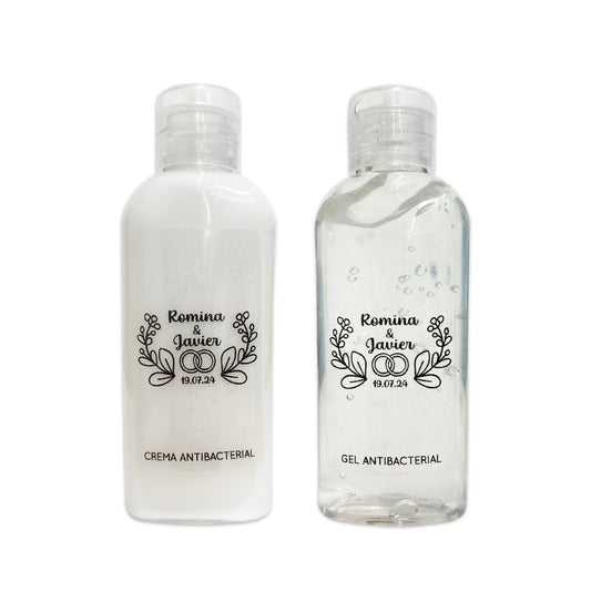 Gel Antibacterial ó Crema para Boda Personalizado – 66 Arras crem