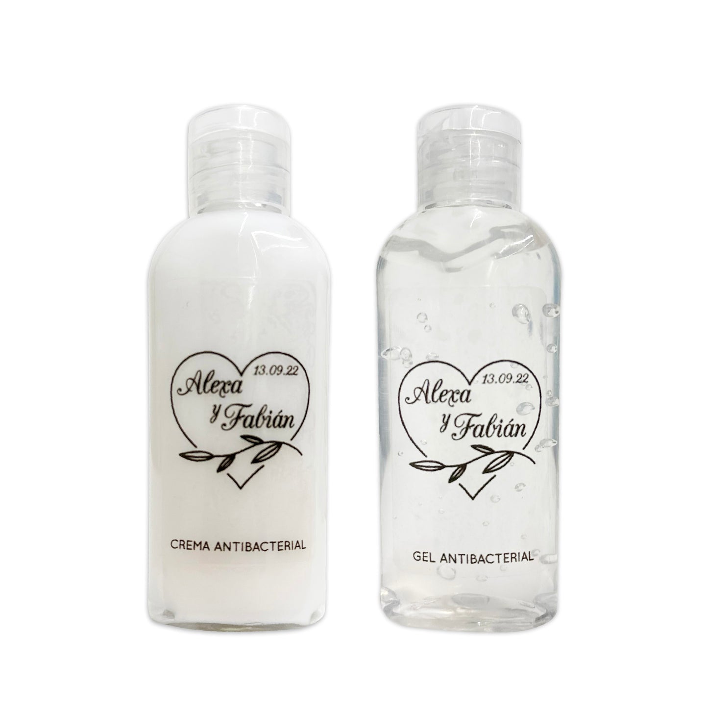 Gel Antibacterial ó Crema para Boda Personalizado – 73 Coraflo 💍