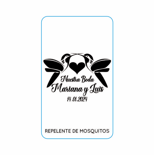 Repelente para Boda Personalizado – Mod. 74 Colibris 💍 | Festibod