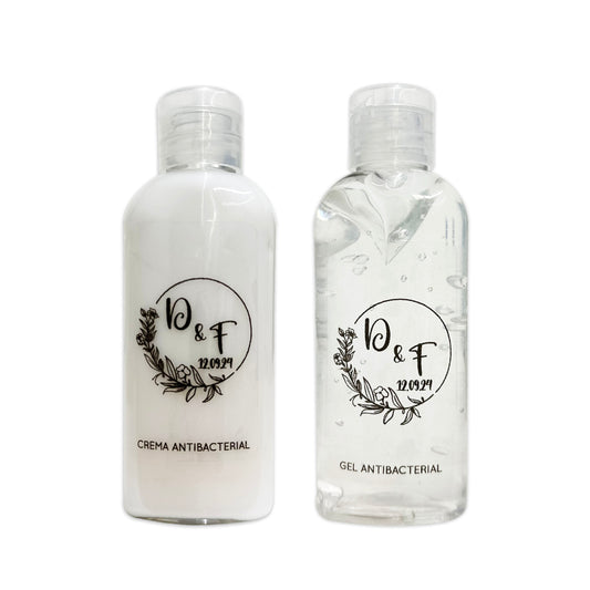 Gel Antibacterial ó Crema para Boda Personalizado – 79 Los tulipa
