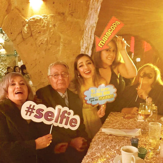 Paquete # 1 con 12 Letreros Selfie para Boda