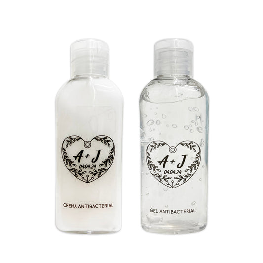Gel Antibacterial ó Crema para Boda Personalizado – 83 Extra cora