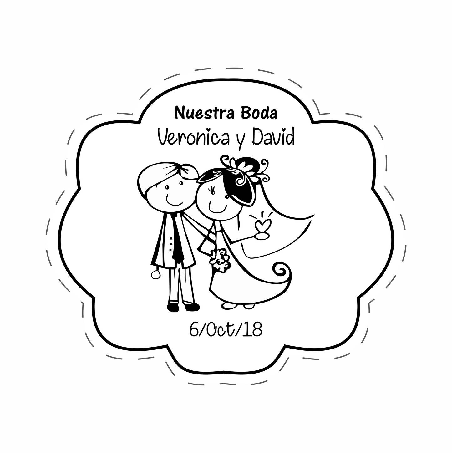 Cilindro para boda - Mod. 92 Nube 💍 | Festiboda