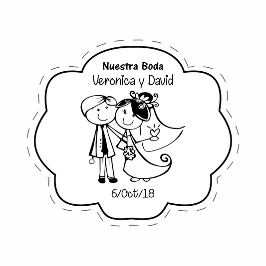 Cilindro para boda - Mod. 92 Nube 💍 | Festiboda