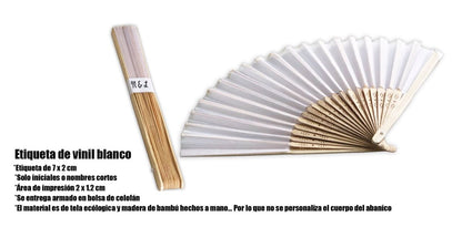 Abanico para Boda Personalizado -  Mod. 27 Lineal
