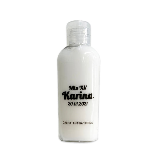 Gel Antibacterial ó Crema para XV Años Personalizado Mod.13 Mis XV