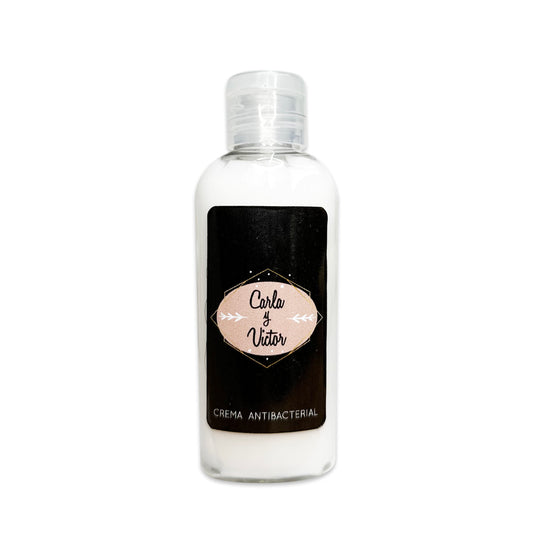 Gel Antibacterial ó Crema para Boda Personalizado Mod. 25 Pareja