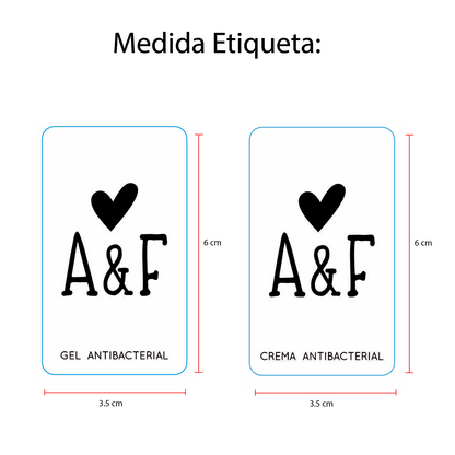 Gel Antibacterial ó Crema para Boda Personalizado – 58 espiguita