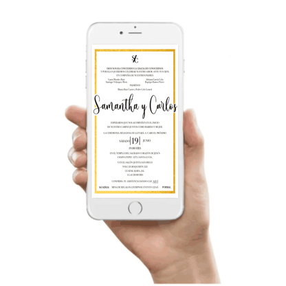 Invitación Mod . 1 Contorno | Festiboda