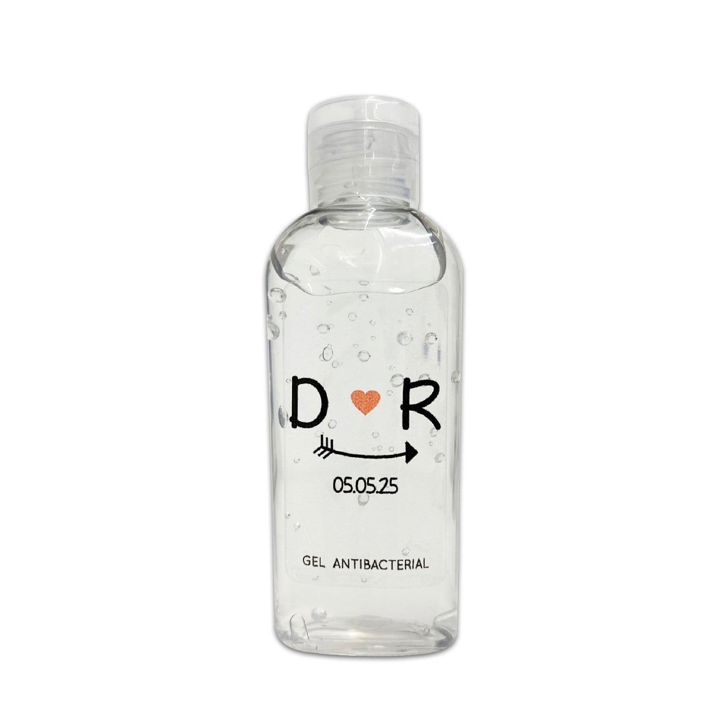 Gel Antibacterial ó Crema para Boda Personalizado Mod. 29 Sonrisa
