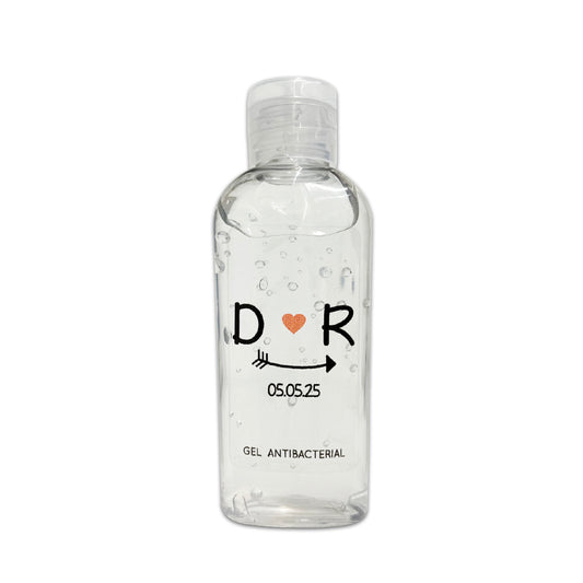 Gel Antibacterial ó Crema para Boda Personalizado Mod. 29 Sonrisa