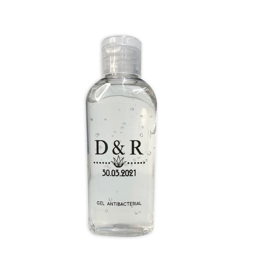 Gel Antibacterial ó Crema para Boda Personalizado Mod. 40 Maguey