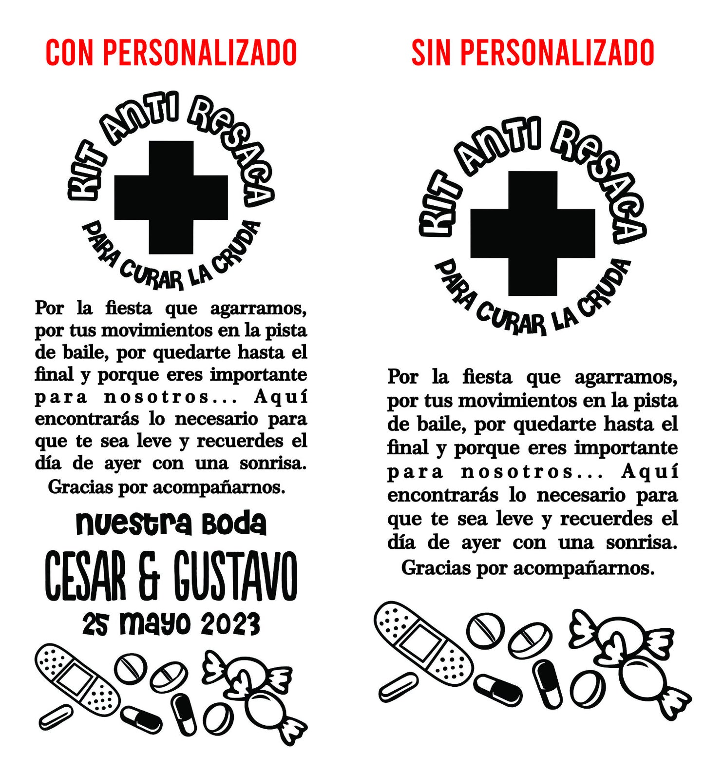 Costalito para Kit Anticruda para Boda mod. 1 Kit Anticruda Nuevo