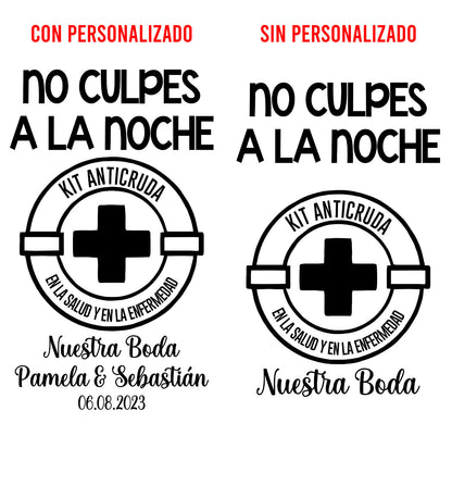 Costalito para Kit Anticruda para Boda mod. 9 No culpes a la noch
