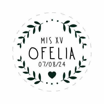 Cilindro para XV años - Mod. 111 Hojas 🧴 | Festiboda