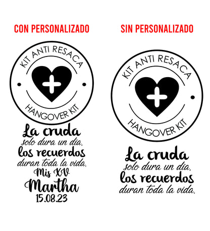 Costalito para Kit Anticruda para XV Años mod. 11 Corazón Cruz XV