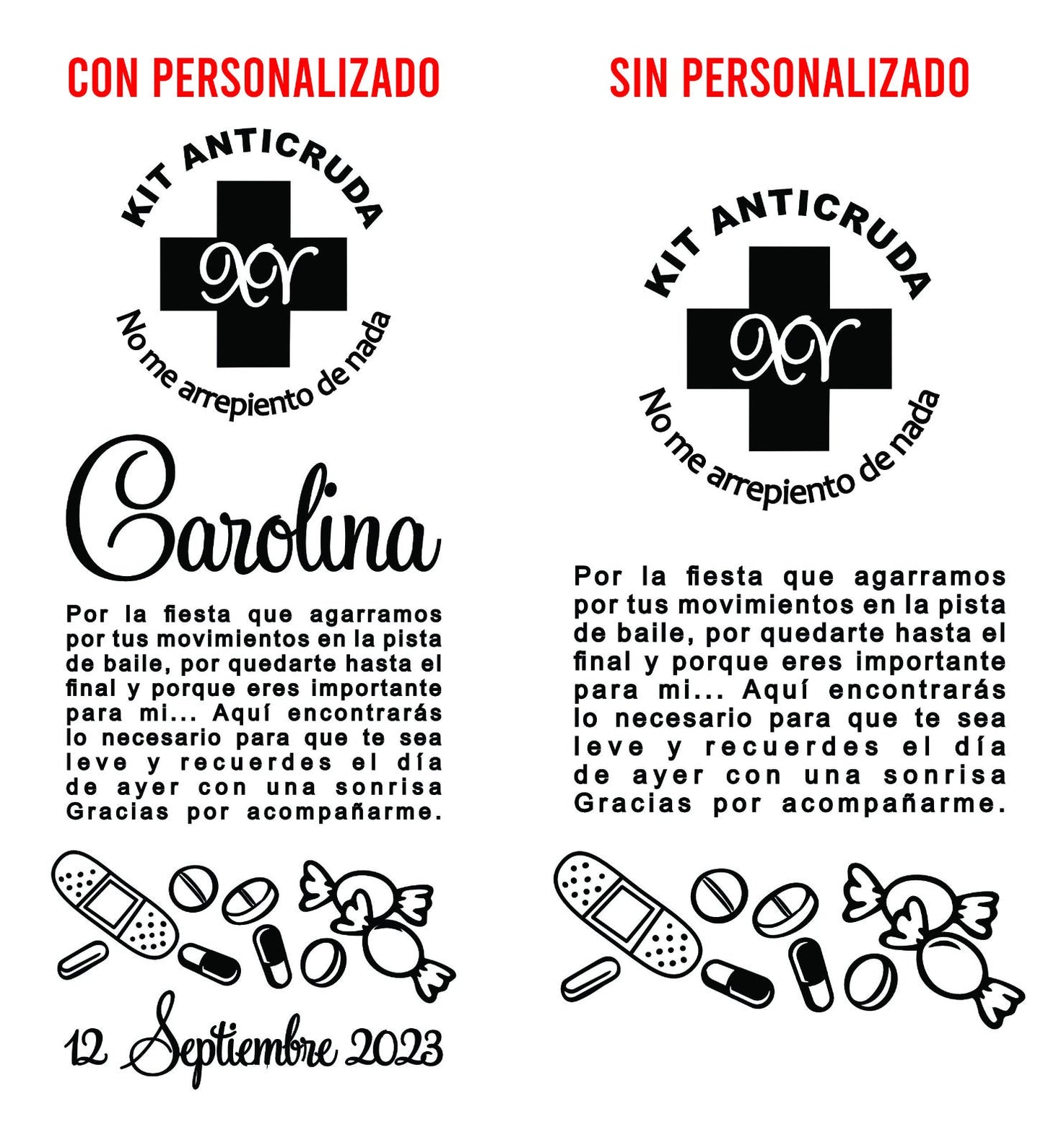 Costalito para Kit Anticruda para XV Años mod. 2 Clásico XV 🎁