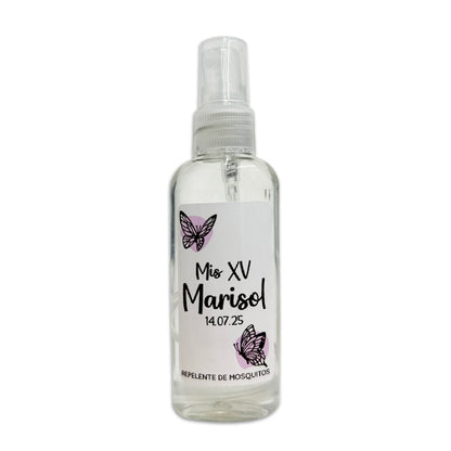 Repelente para XV Años Personalizado – Mod. #33 Mariposa morada 🦟