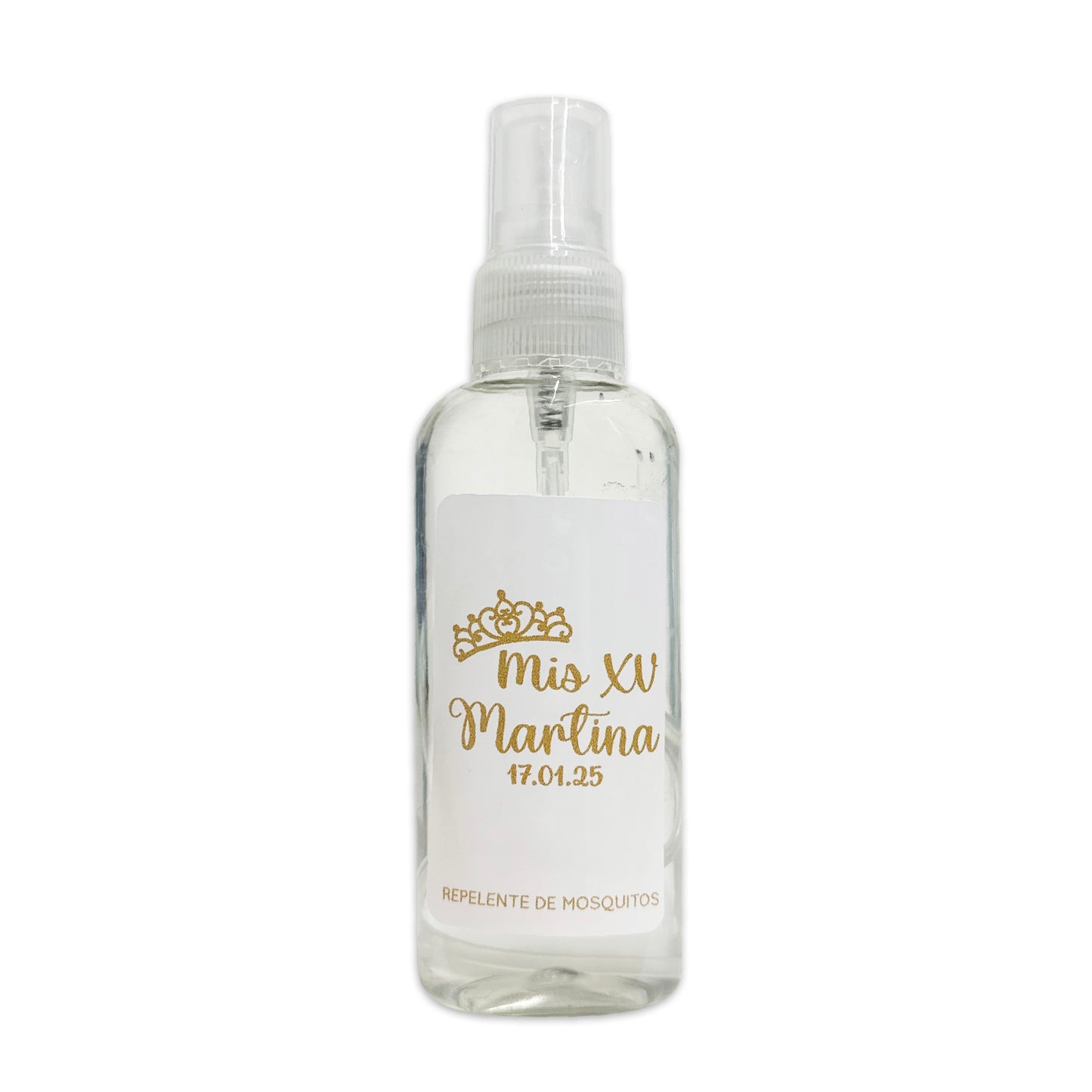 Repelente para XV Años Personalizado – Mod. #6 Media corona 🦟