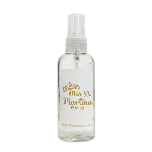 Repelente para XV Años Personalizado – Mod. #6 Media corona 🦟