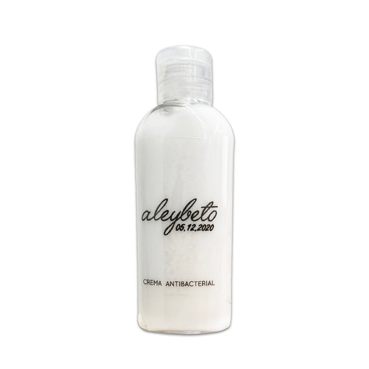 Gel Antibacterial ó Crema para Boda Personalizado Mod. 33 Corrido